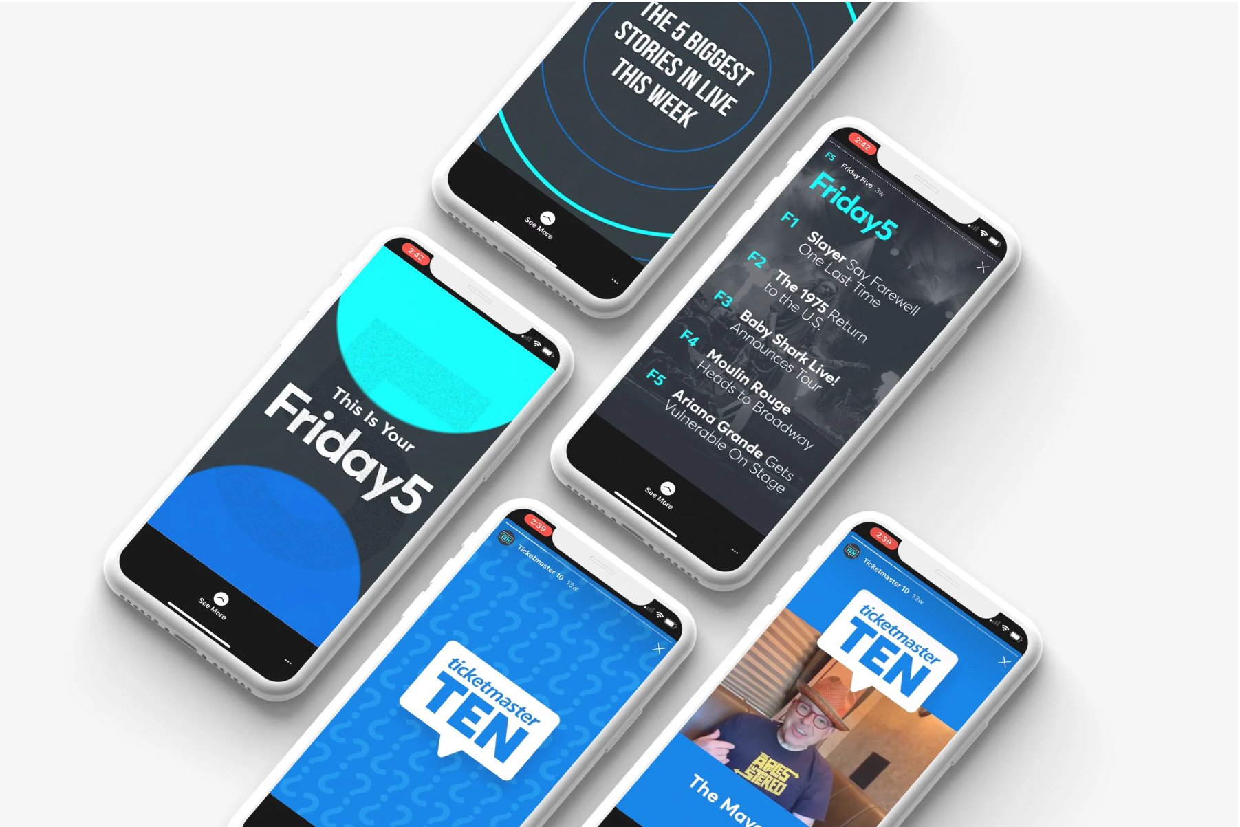 Friday 5 and Ticketmaster TEN content franchises